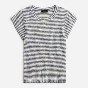 J.Crew Cap-sleeve Sweater-T-shirt in Stripe